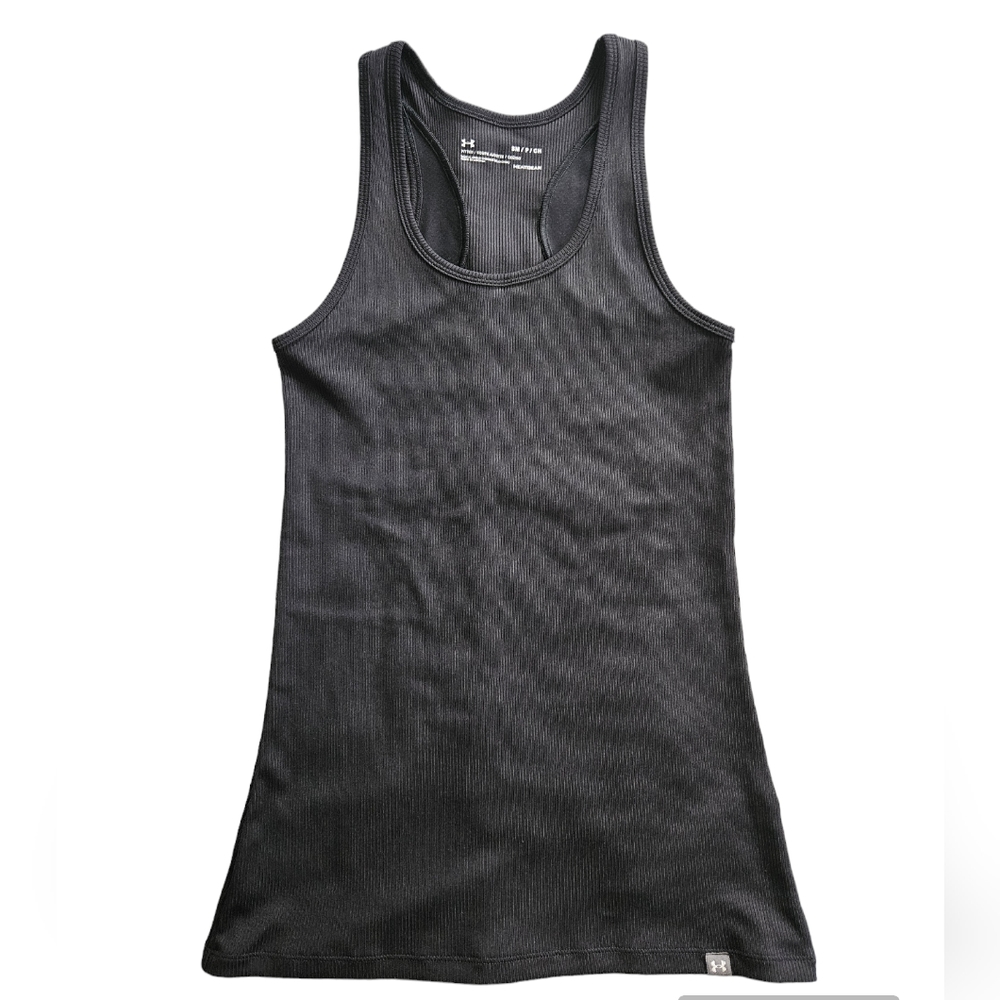 UA Wm's S small Racer back ribbed tank top Workout Fitness running